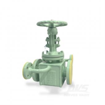 DN50 PN25 Double Heating Jacketed Gate Valve with OSY