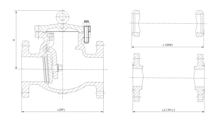 Swing Check Valve Dimensions