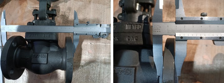 Body A105N, 1 1/2'' 150LB Forged Steel Globe Valve, RF Connection, API 602