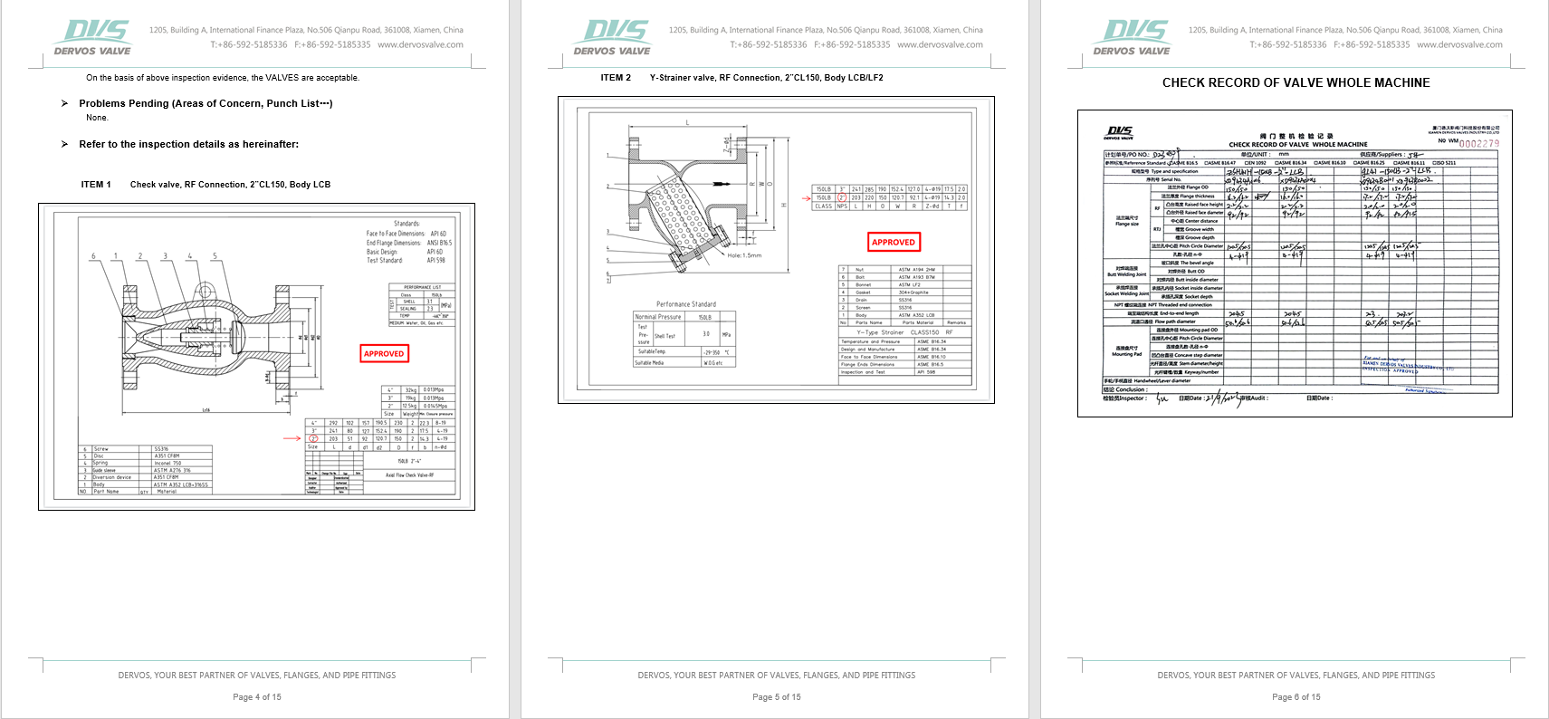 Axial Flow Check Valve