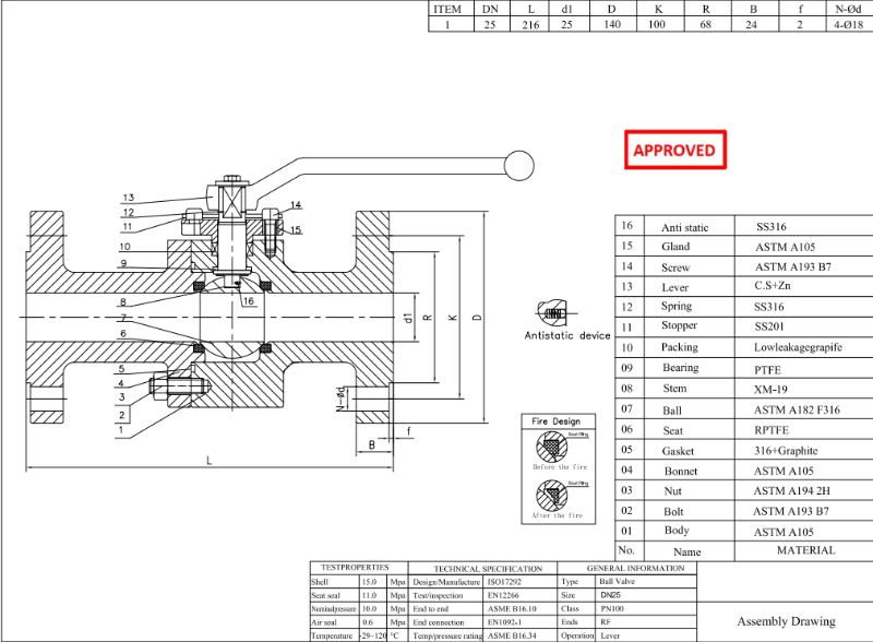 ASTM A105 Ball Valve