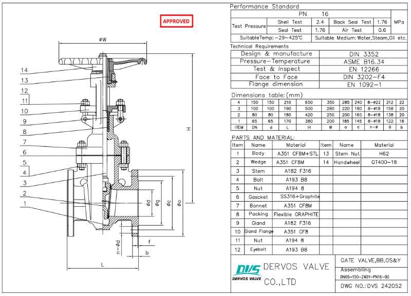 Stainless Steel Gate Valve 