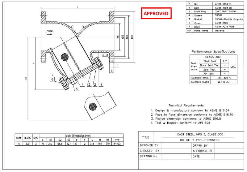 Y Type-Strainer Suppliers