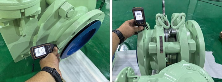 A105N line blind valve painting inspection A105N line blind valve painting inspection