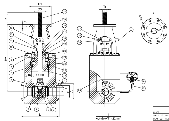 Pressure Seal Gate Valve