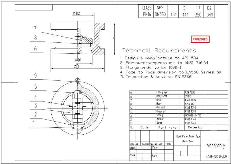 Dual Plate Check Valve