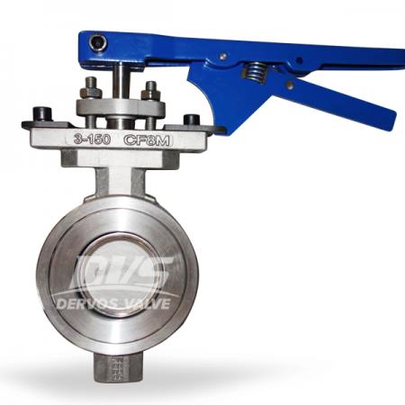 150LB high performance double offset butterfly valve WAFER