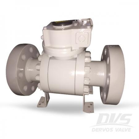 3 piece ball valve gear operator A105 4 inch 150LB