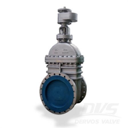 20 Inch API600 NRS Gate Valve Solid Wedge FF BB Class150 Gearbox