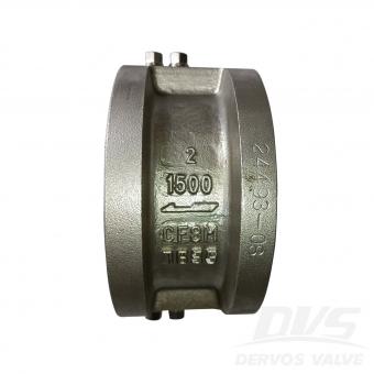 RTJ, 2 1500LB Dual Plate Wafer Type Check Valve, CF8M, API594