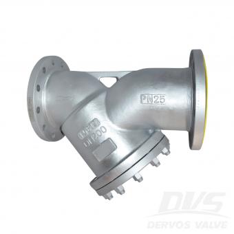 DN200 PN25 Y Type Strainer, RF Connection, Body 1.0619, BS EN 13709