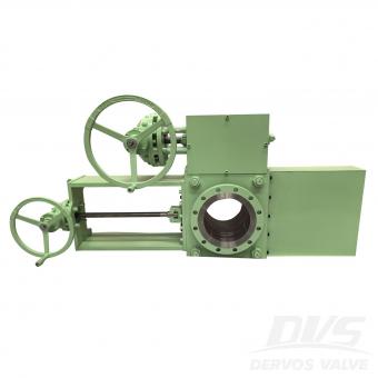 ASME B16.34 10 150LB Line Blind Valve, RF Connection, Body A105, Turbine