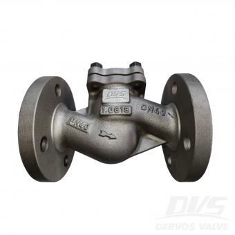 Body 1.0619, DN40 PN40 Lift Check Valve, EN1092-1 B1
