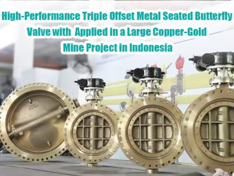 High-Performance Triple Offset Metal Seated Butterfly Valve with Gearbox Applied in a Large Copper-Gold Mine Project in Indonesia