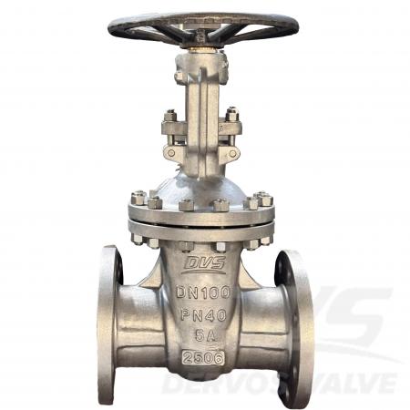 DN100 PN40 5A Duplex Stainless Steel Gate Valve EN 1984