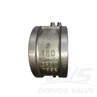 3 150LB Dual Plate Wafer Type Check Valve Body A351 CF8M API594
