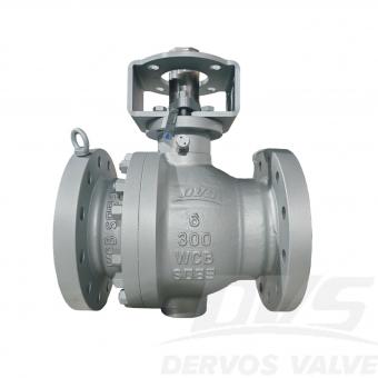 6” 300LB Cast Steel Trunnion Ball Valve WCB API6D Plain Stem