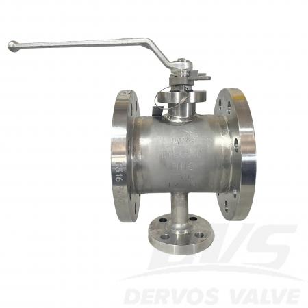 DN80*50 PN16 Forged Steel Ball Valve F316 ISO17292 EN1092-1 B