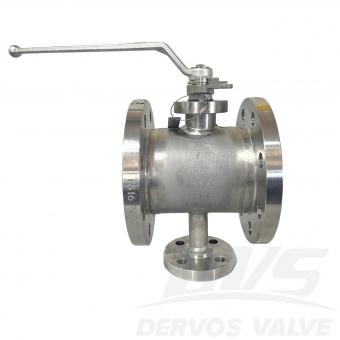 DN80*50 PN16 Forged Steel Ball Valve F316 ISO17292 EN1092-1 B