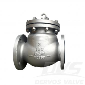 3 150LB Cast Stainless Steel Check Valve CF3M RF BS1868