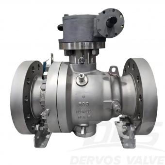 6 600LB CU5MCuC Casting Trunnion Ball Valve RTJ