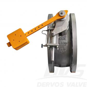 DN800 PN40 Butterfly Type Non-Slam Check Valve CJ/T 282 EF