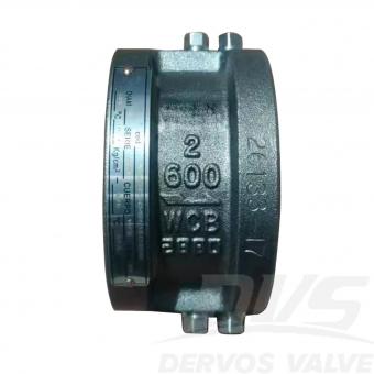 2 600LB Dual Plate Wafe Type Check Valve WCB RF