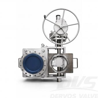 DN400 PN40 Forged Piece Slide Blind Valve EN12516-1/2 RF