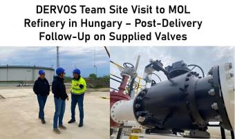 DERVOS Team Site Visit to MOL Refinery in Hungary – Post-Delivery Follow-Up on Supplied Valves