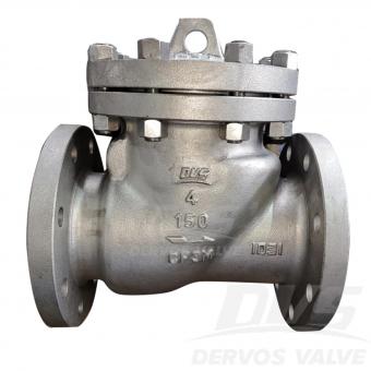 Stainless Steel Swing Check Valve 4 150LB CF3M RF API 6D