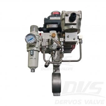 High Performance Double Offset Butterfly Valve DN65 PN16 CF8M