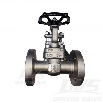 Forged Steel Globe Valve DN25 PN40 F304 Handwheel