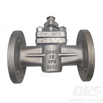 Sleeved Plug Valve DN50 PN16 CF8 Lever Operated