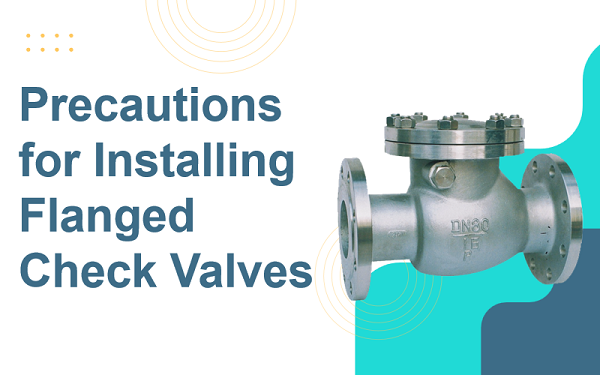 Precautions for Installing Flanged Check Valves