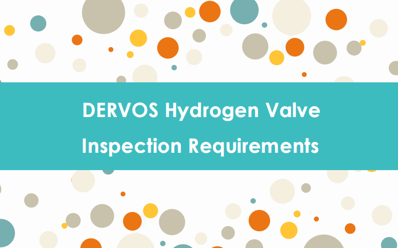 DERVOS Hydrogen Valve Inspection Requirements